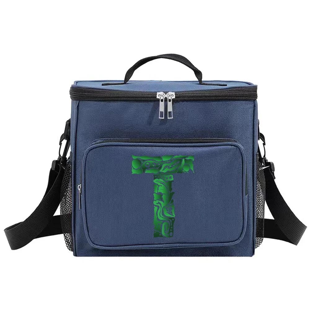 Insulated Bags Shoulder Lunch Bag Waterproof Cooler Box Thermal Organizer Handbag for Men and Women New Engrave Image Pattern