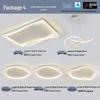Modern Minimalist Ceiling Light Package with Smart Home Integration for Whole House