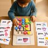 Ce Cpc Children'S Double-Sided Four-Color Walking Game, Logical Thinking Training, Kindergarten Early Education Puzzle Wooden Play