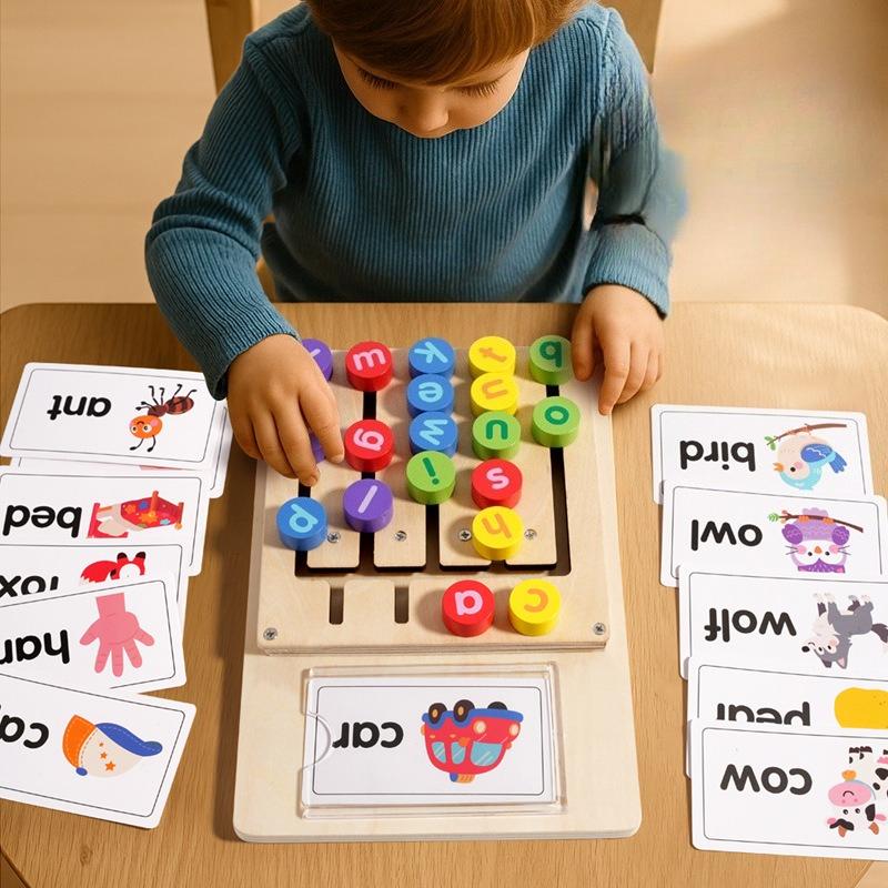 Ce Cpc Children'S Double-Sided Four-Color Walking Game, Logical Thinking Training, Kindergarten Early Education Puzzle Wooden Play