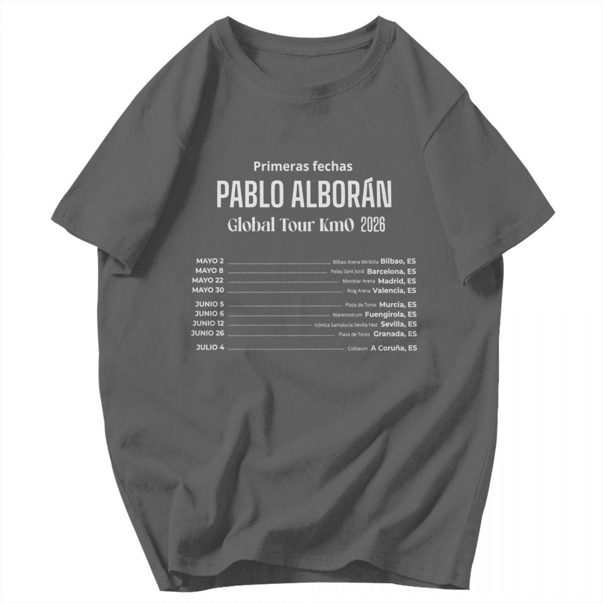 

Men T Shirt Rapper Pablo Alboran Global Tour 20262027 Unique Y2K Graphic Tees Unisex Tops T Shirts L