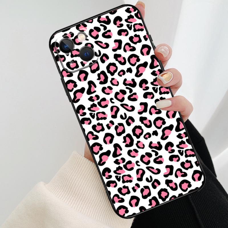 Leopard Pattern Animal Colorful Phone Case For iPhone 17 Pro Max 16 15 11 13 12 14 Pro Max mini 15 16 Plus 16e 17 Air Cover