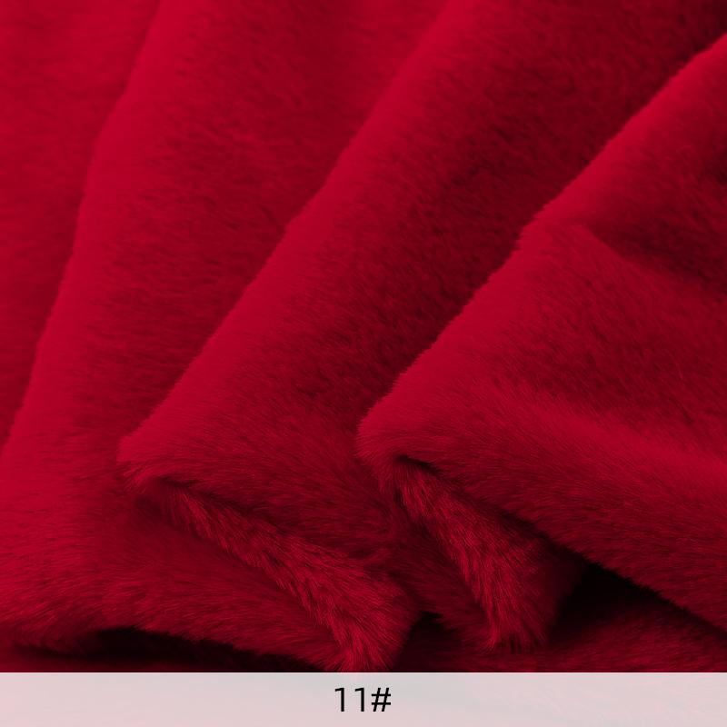50x50cm/1m 8mm Faux Fur Fabric Soft Short Plush Fabric for Sewing DIY Doll Warm Scarf Needlework Background Display Cloth