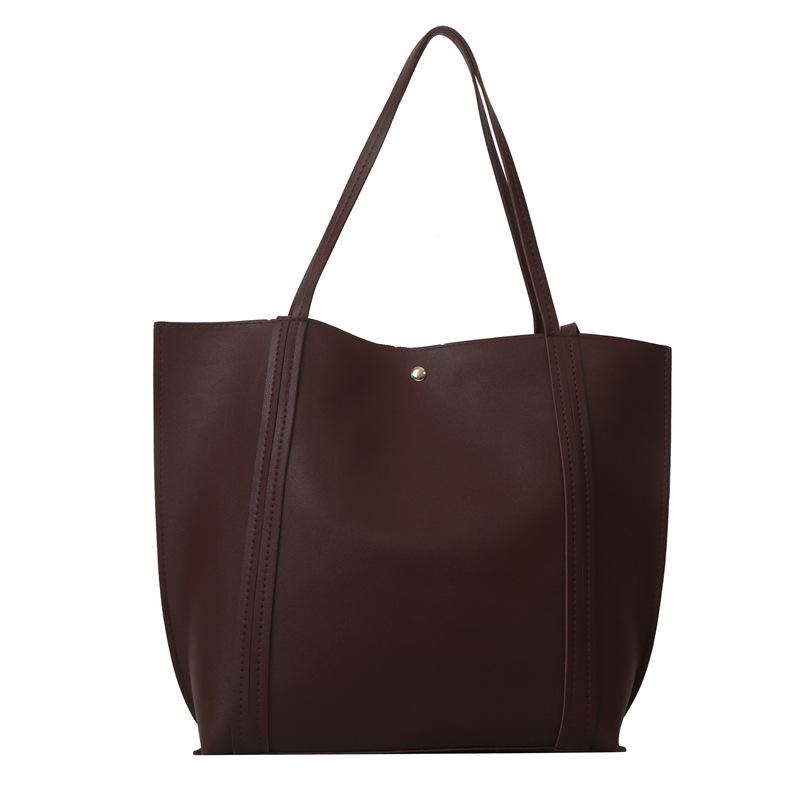 2023 Retro Textured Large Capacity Casual Shoulder Tote Handbag for Women