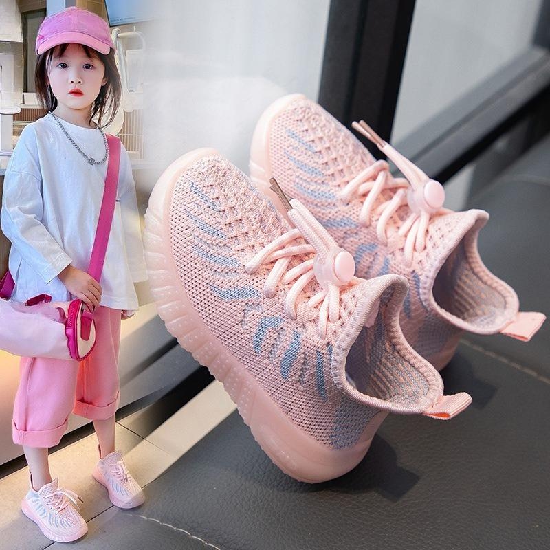 Chaussures décontractées à semelle souple antidérapantes pour enfants (garçons et filles), chaussures respirantes monobloc à enfiler