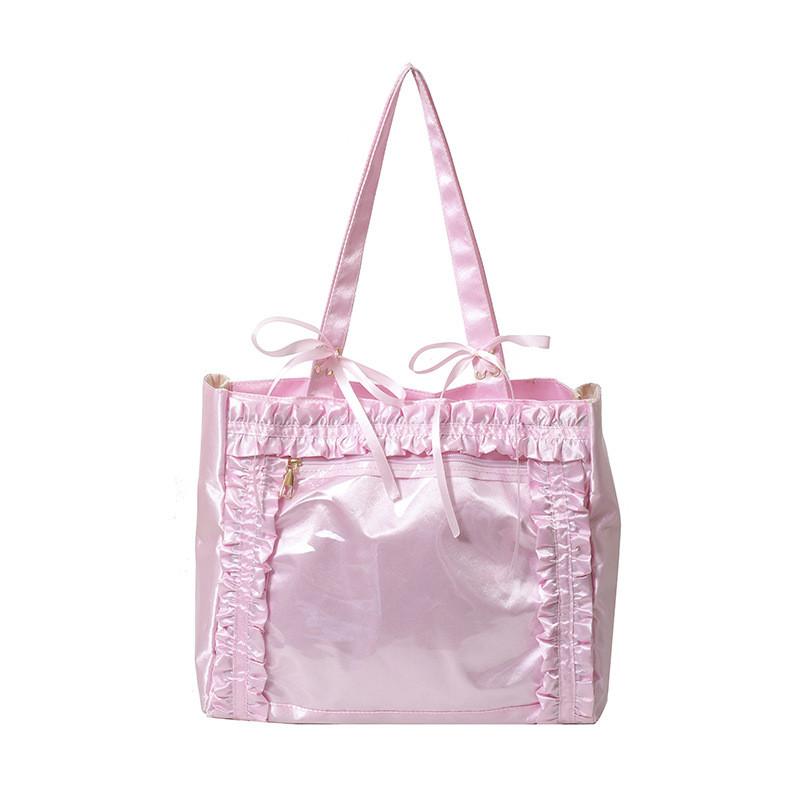 Nylon Bag For Students With Zipper Closure And Inner Pockets For Daily Use