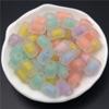 Acrylic Transparent DIY Jewelry Accessories Creative Core-spun 8-Angle Cylindrical Loose Beads 20Pcs Pendants Frosted Matte Fashion