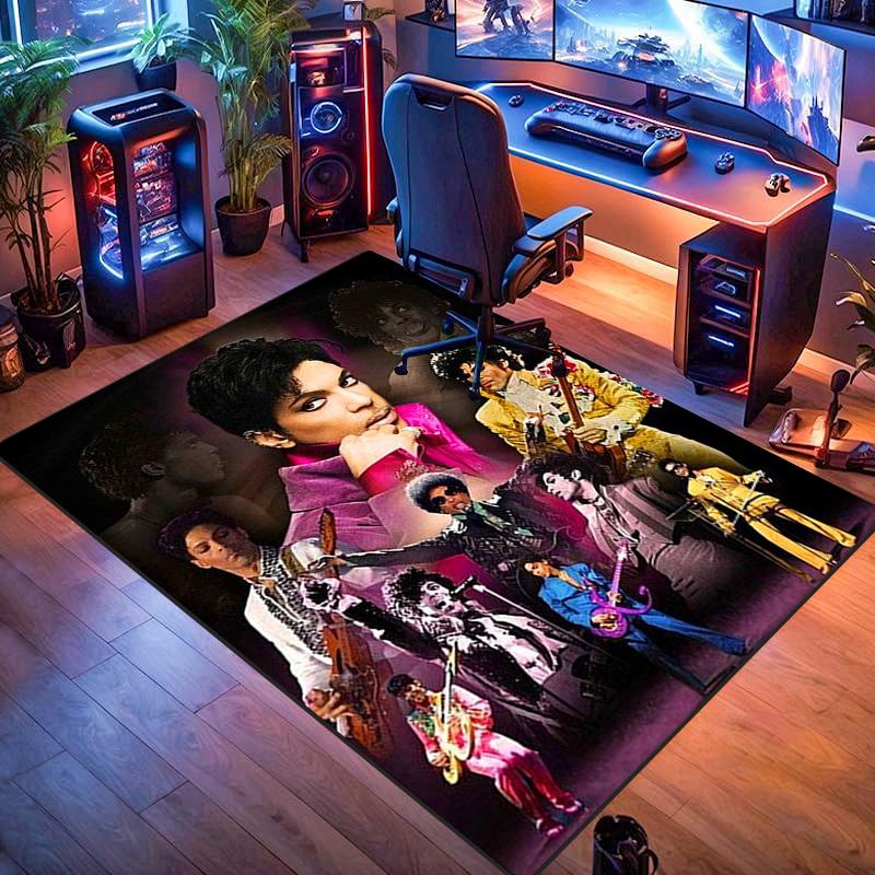Prince's Iconic Guitar Artistry carpet Living room and bedroom mats floor mats Art Bathroom mat Room