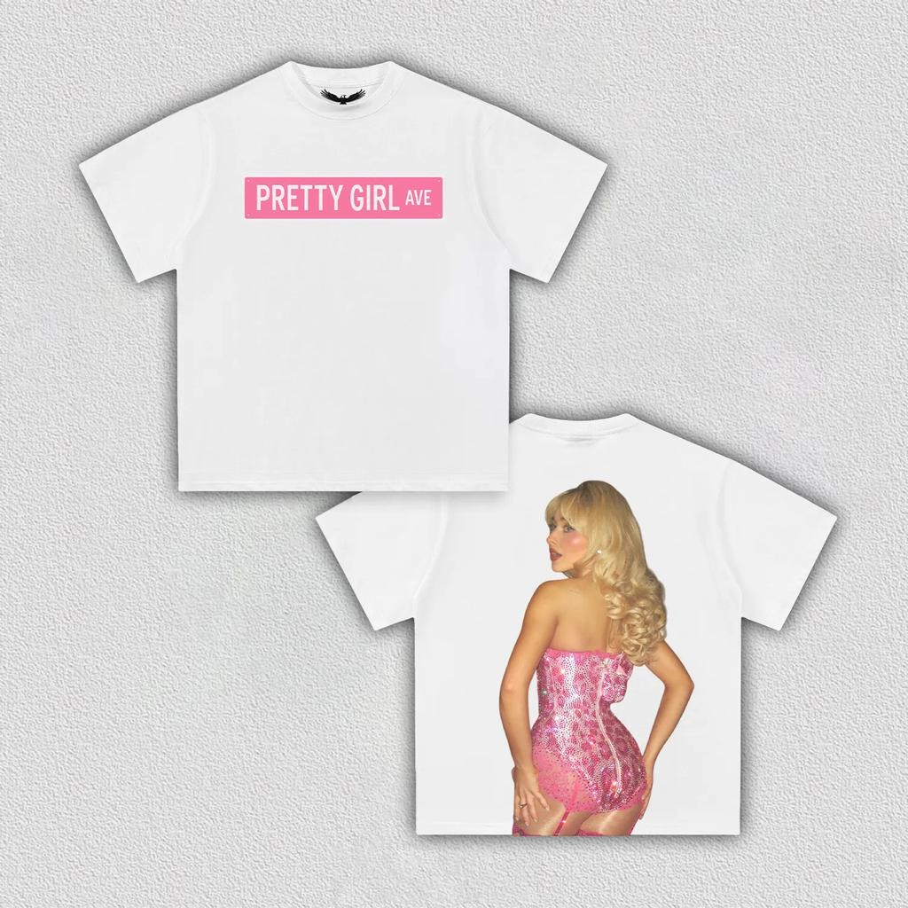 Sabrina Carpenter Graphic T-Shirt Women Men Streetwear Oversized Y2k Hip Hop High Quality Cotton Short Sleeve Female Male Clothing