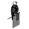 Yousheng Vlajka Orla Stromová Kůl Kovová Silueta Zvířete Dekorace Zahradní Dekorace Zvířecí Znamení s Kůlem pro Zahradní Strom Plotový Sloupek Venkovní Dekorace