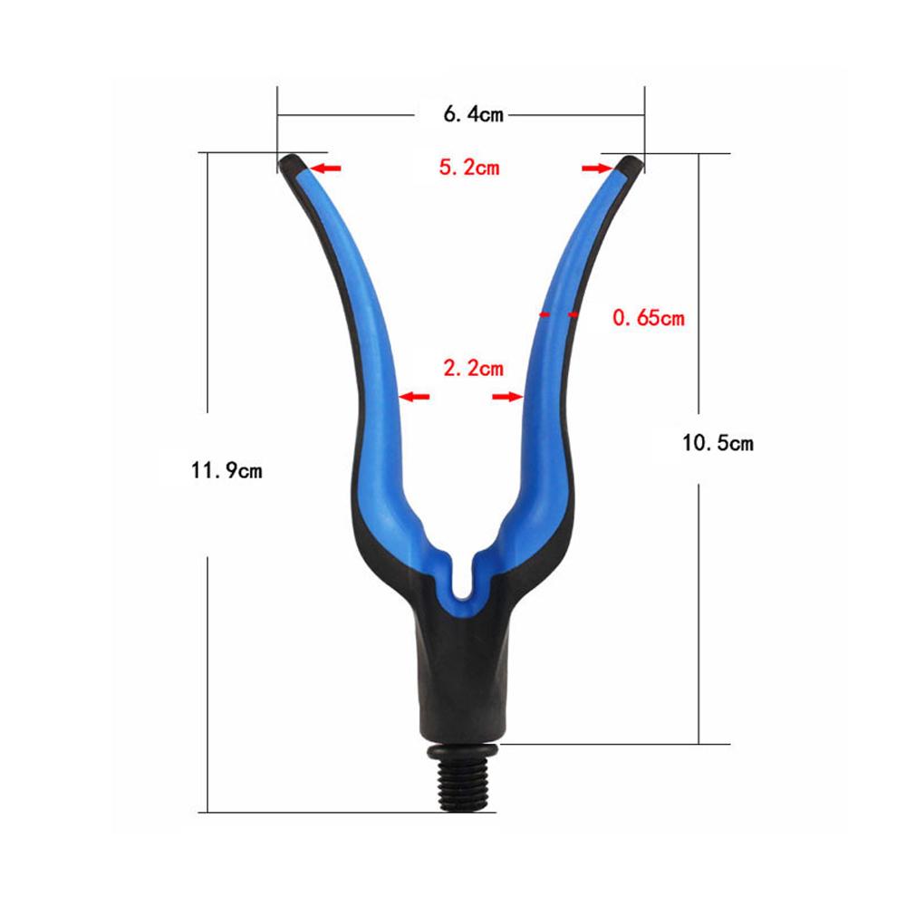 U-Form Angelwerkzeugablagekopf Nylon Angelrutenhalterkopf Angelzubehör