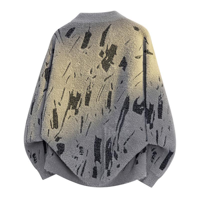 Pullovers Long Sleeves Sweaters Unisex Sweater Paragraph Round Neck Autumn Winter Knitted Bottoming Sweater Loose Couples Retro Men's Wool Jumper