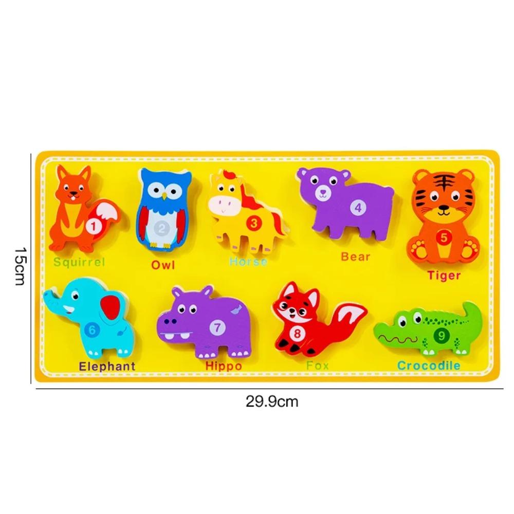 3D Puzzle Children's Early Education Toy Animal Transportation Velcro Sea Fruit Shape Funny DIY Paste Puzzle Toys Gifts for Kids