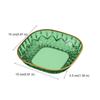 5PCS Golden Trim Snack Plate Square Dining Table Waste Dish Multi-functional Appetizer Plate  Fruit