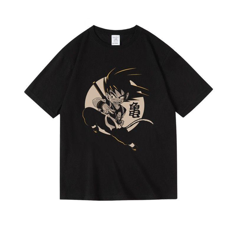 

2026 new Dragon Ball Goku Bicycle Graphic TShirt Anime Streetwear Cotton Oversized Tee for Unisex Daily Wear Trendy Cartoon Top L