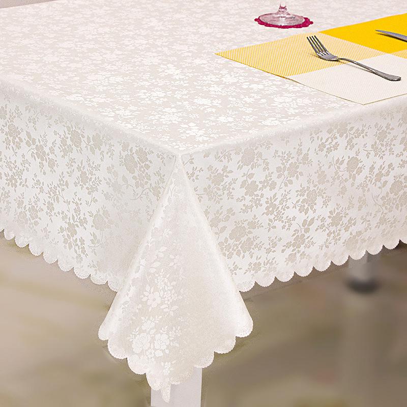 European-Style Rectangular Waterproof, Oil-Proof & Washable Coffee Tablecloth (Oval & Rectangular Options Available)