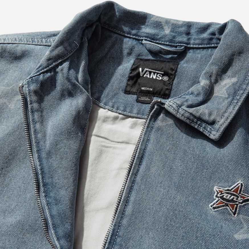 Vans Logo Denim Jacket Men jackets VN000T6QCDX1