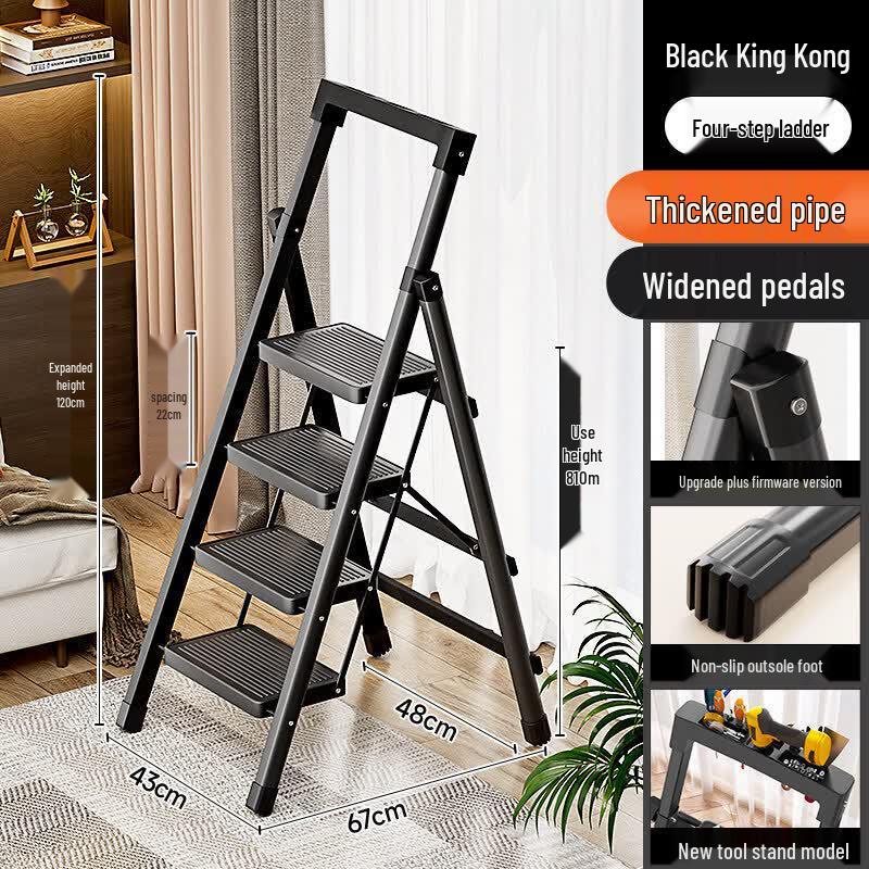JINGGENG Multi-functional Heavy-Duty Folding Stepladder