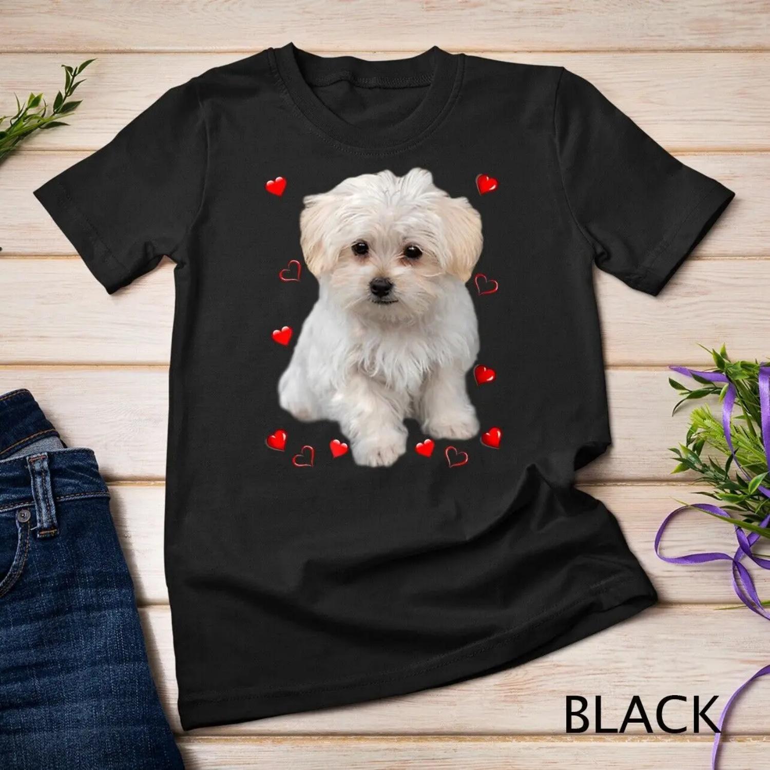 

Maltese Dog Lover T Shirt Dogs Puppies Owners XXXXXL чорний