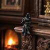 Gothic Hooded Reaper Lady Figurine 3D Printed Dark Fantasy Shelf Sitter 1 Pc