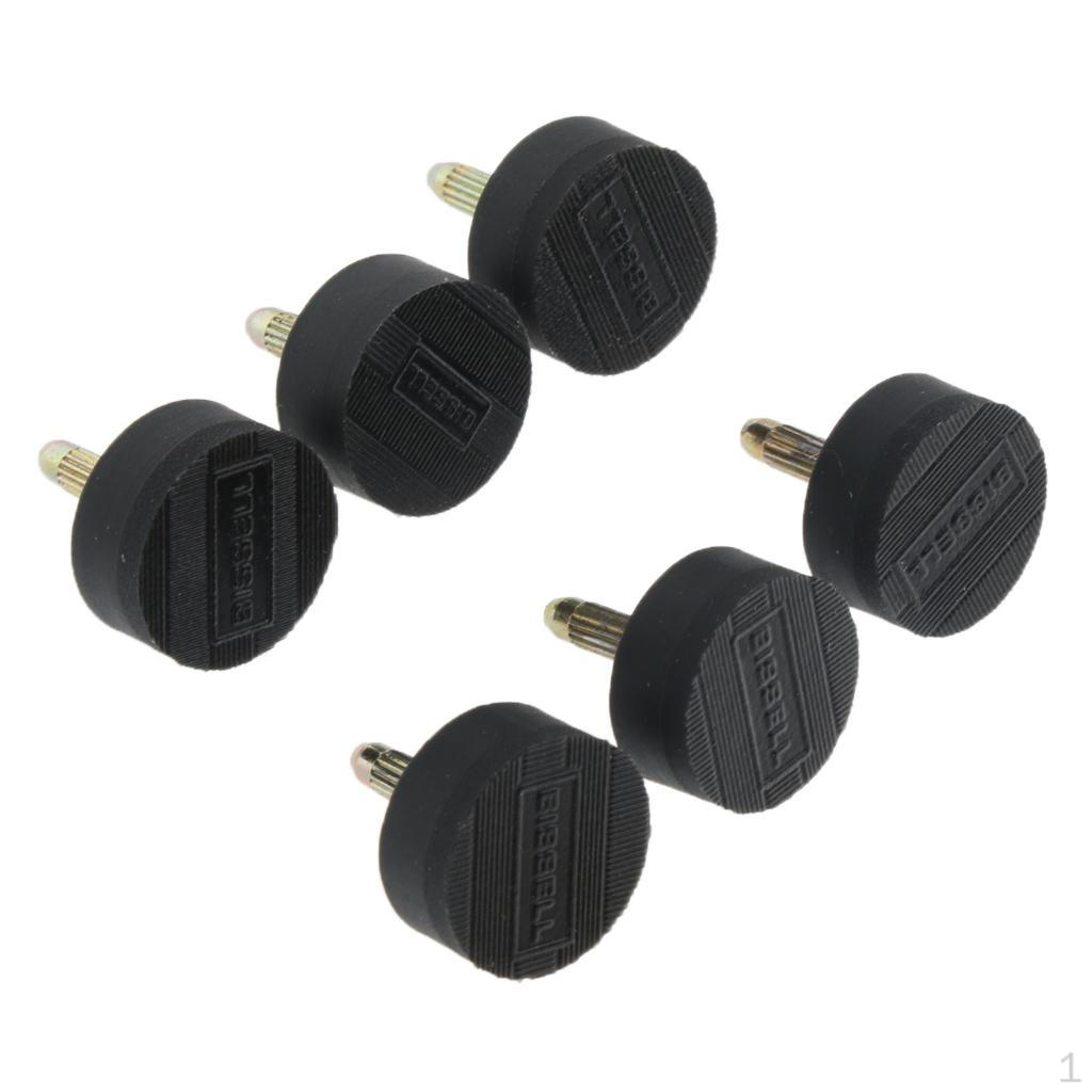 3 Paires D'embouts De Talon Pour Chaussures Hautes - 14 Mm, Noir, Antidérapants, Pour Réparer Talons Usés Ou Bruyants - 3