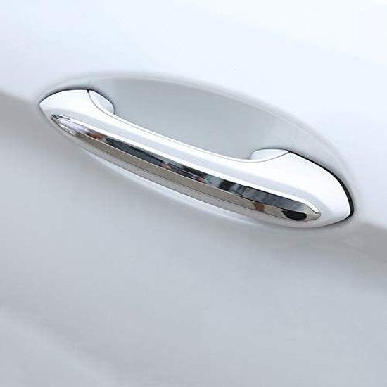 Car Styling Exterior Door Handle Strips Decoration Sticker Trim for BMW 5 Series G30 G38 2018-2019 Modified Accessories(Carbon Fiber Black)