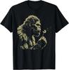 Blowing Wishes Funny Bigfoot Blowing Dandelion Vintage Art T-Shirt