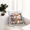 Sleep Easter Rabbit Pillow Cover Eggs Novelty Pillow Case For Office Home Decorative Cushion Cover Pillowcases Birthday Present