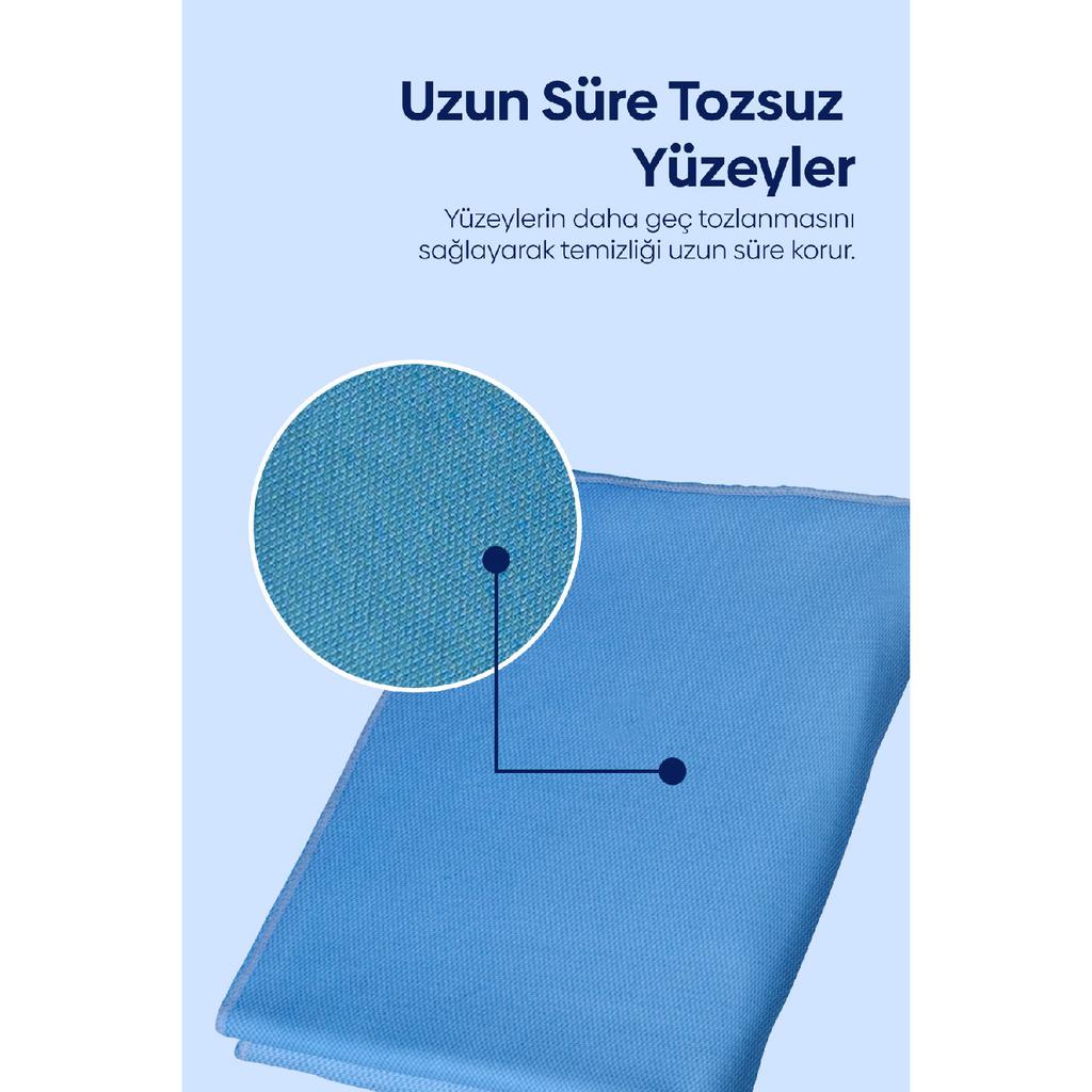 Microfiber Glass Cloth Blue