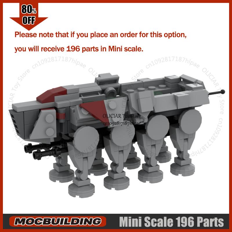 Movie Scene Walker Robot MOC Building Blocks Space Battle Raider Technology Bricks DIY Assembly Toys Collection Xmas Gifts