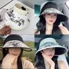 Water Ink Ink Wash Summer Sun Hat With Adjustable Fit For Face Face Small And Sunshade