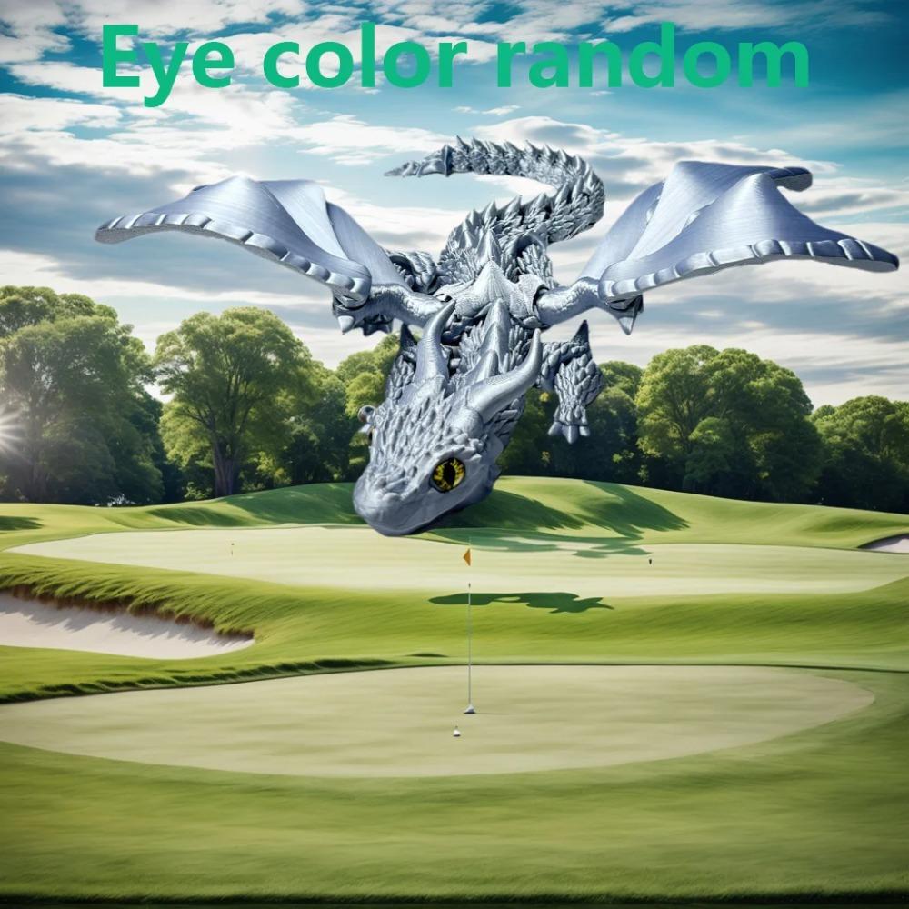 39.5Cm/15.55In 3D Printed Dragon Moveable Joints Animal Model Home Desktop Decoration Ornament Gift Collectible Statue