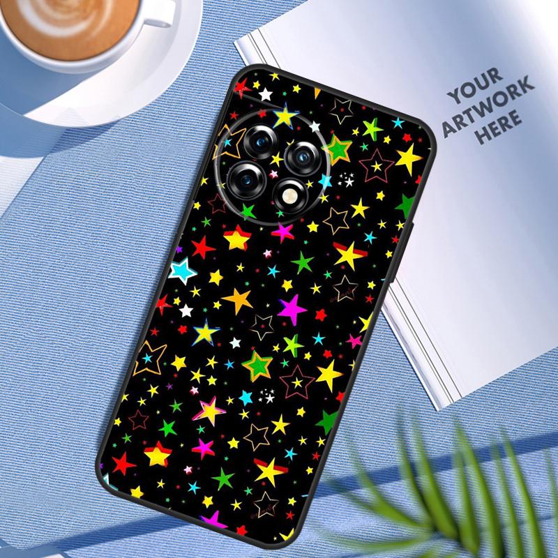 Stars Colourful Case For OnePlus 12 11 10 Pro 8T 9R 10R 10T 12R OnePlus Nord CE 2 Lite 2T 3 N20 N100 Cover