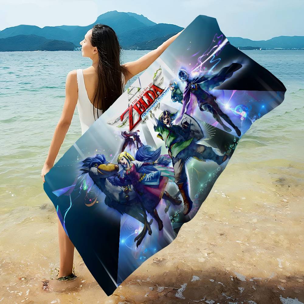 Video Game L-Legend Z-Zeldas Microfiber Beach Towel Absorbent Quick Dry Soft Yoga Swimming Resort Mountain Climbing Towel