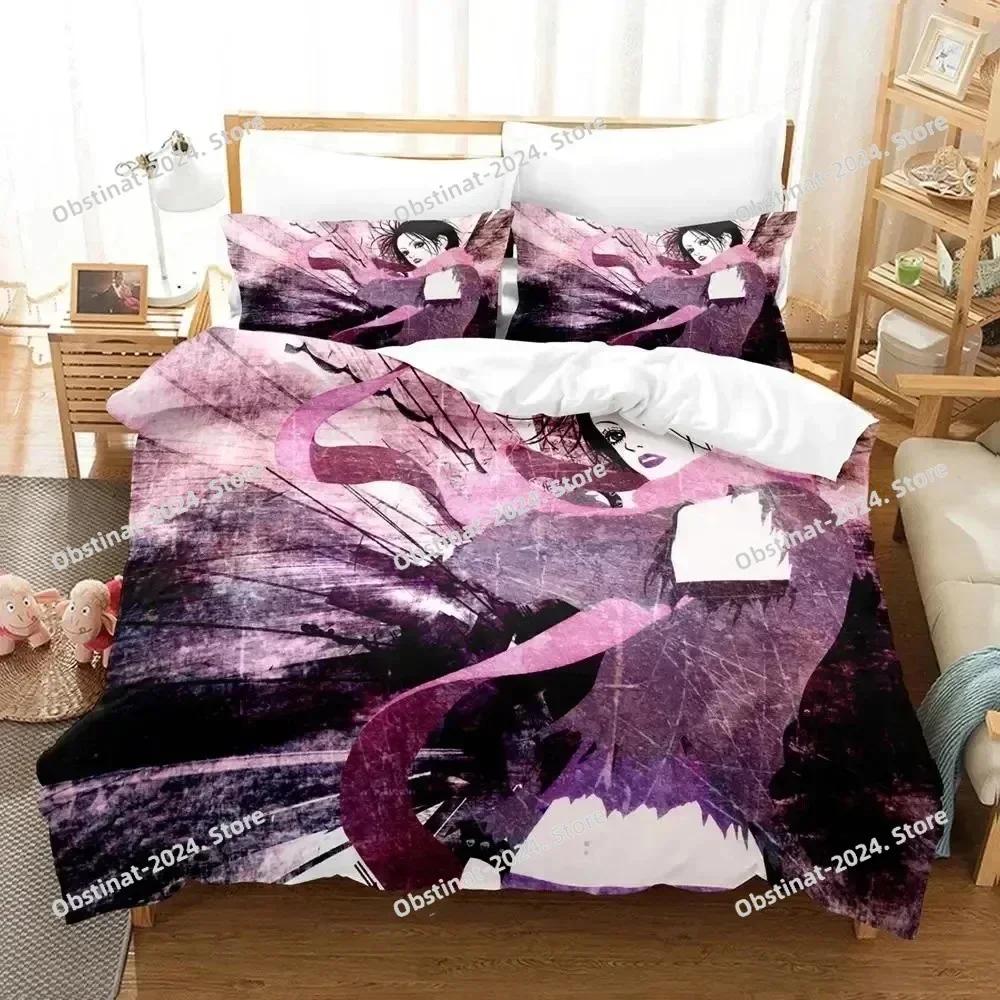 3D Anime Nana Black Stones Bedding Set Printed single Comforter Quilt Bed Cover Duvet Cover Pillow Case 3 Pieces Kids Adult Size