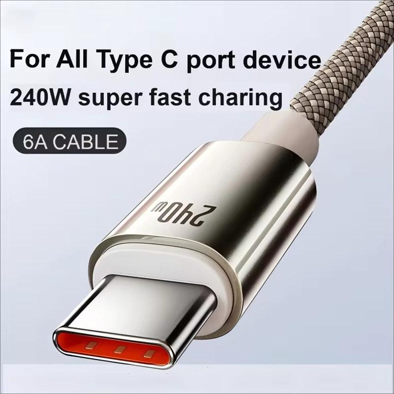 240W USB Typ C Schnellladung Für Redmi Huawei 6A C auf Kabel Für Xiaomi OPPO Samsung iPhone