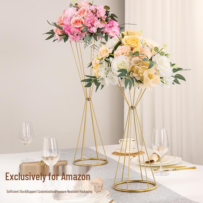 Metal Tabletop Floral Arrangement Stand for Weddings and Events