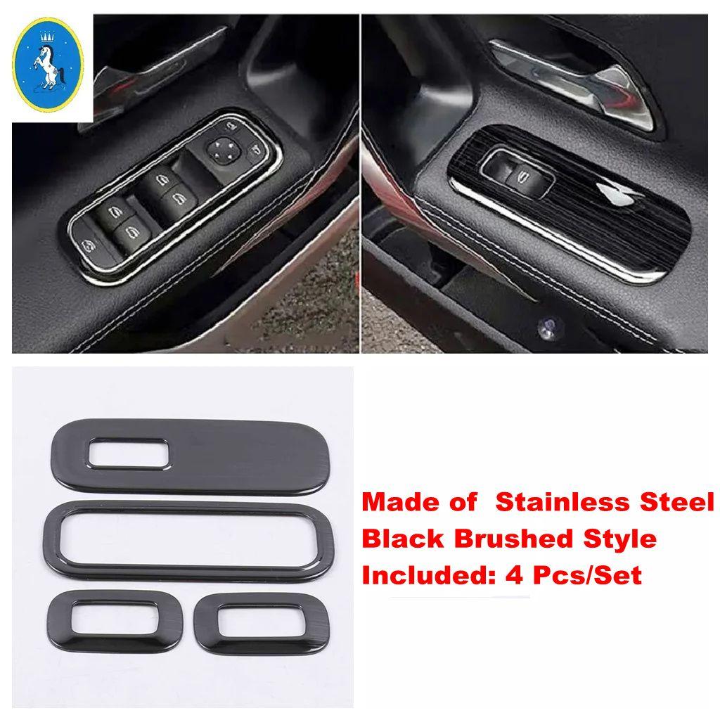 ABS Auto Interior Glass Window Lift Switch Button Panel Decor Cover Trim Accessories For Benz A Class W177 A200 A220  - 2024