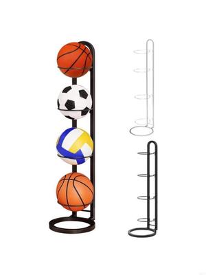 Multifunktionellt Sport Fotboll Basketboll Displayställ Metallhylla för Stabilitet X3UC