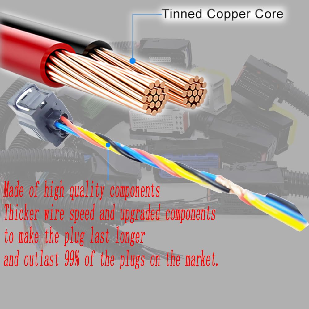 1PCS A/C Pressure Sensor Switch Transducer Harness Connector Plug 5072138AA Fits 2003-2007 Replacement for Dodge Ram 1500 2500 3500 2002-2004