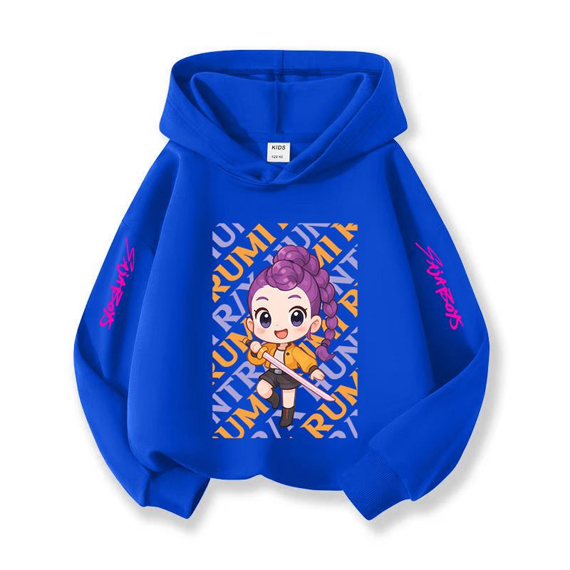 Kpop Halloween Kids Hooded Sweatshirt Christmas Casual Wear Korean Style Cozy Top For Children Girls Boys Holiday Gift