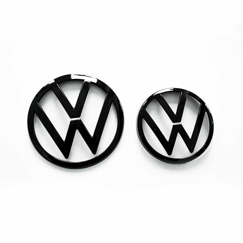 For VOLKSWAGEN VW 2Pcs Front Grill&Rear Emblem Lid Covers Logo Stickers for Volkswagen VW POLO Golf 4-8 MK4-MK8 Sportvan Upgrade