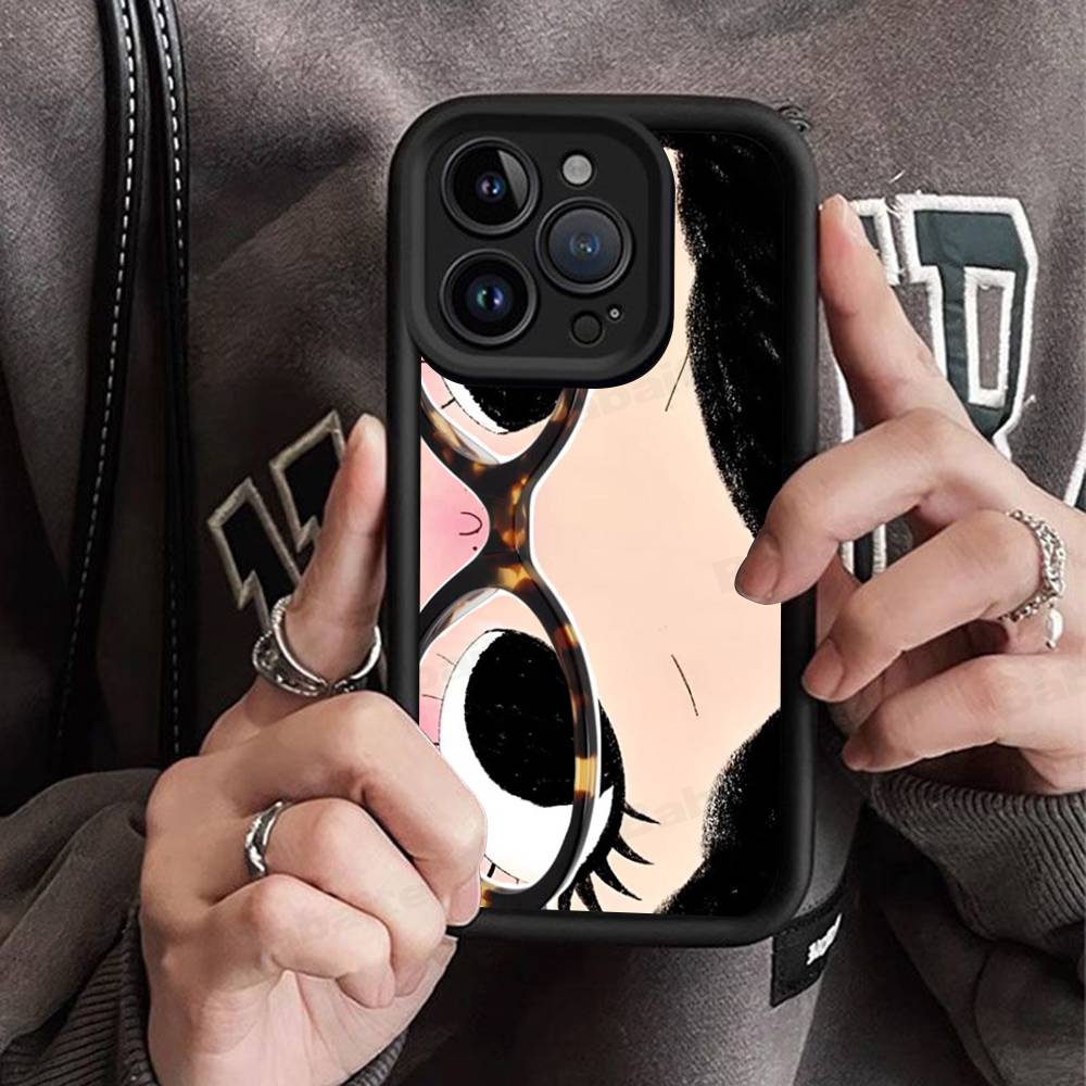 BIG EYES COMIC GIRL Phone Case For IPhone 17 16 15 14 13 12 11 Air Plus Pro Max Soft Back Cover