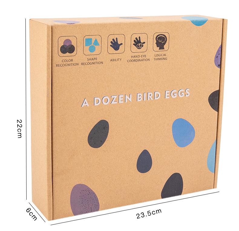 Wooden Educational Pretend Play Set: Colorful Bird, Chicken, and Duck Eggs for Kindergarten Science Learning