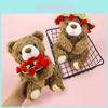 Orsacchiotto di peluche Regalo per Coppie Con Tessuto di Velluto Rosa Per San Valentino e Compleanni