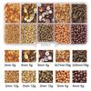 8/10/12/15 Grid Box: Seed Beads, Sequins, Imitation Pearls for DIY Necklaces & Phone Chains