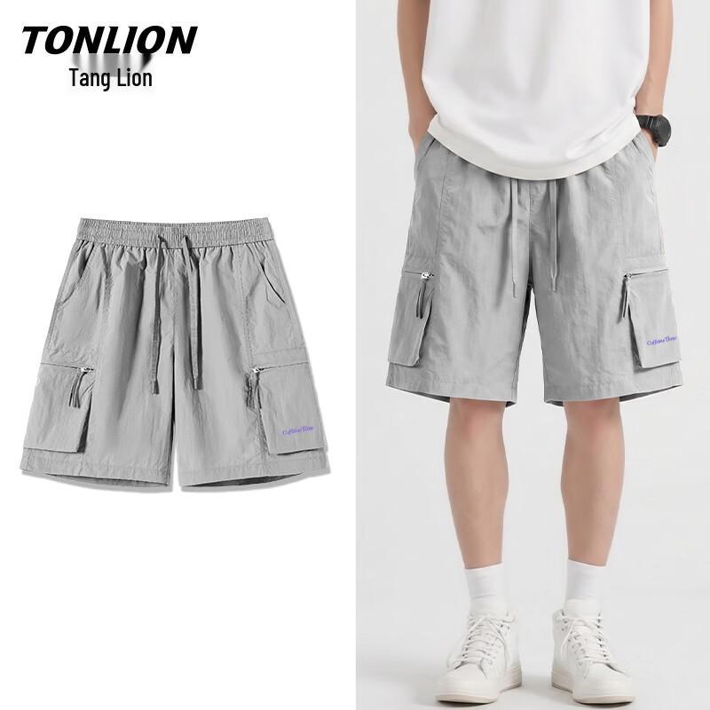 TonLion Men s Summer Casual Drawstring Shorts 4XL