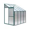 Greenhouses Greenfingers Greenhouse Aluminium House Garden Polycarbonate 2.52X1.27M
