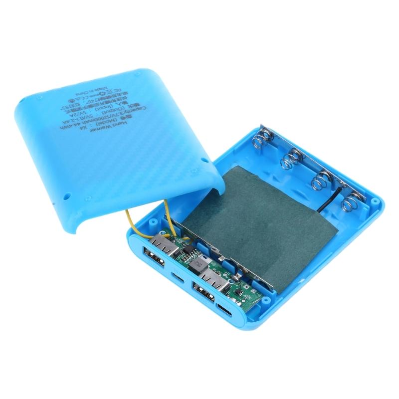 DIY 4x18650 Battery Case Charger Outer Plastic Shells Power Bank Shells Portable External Boxes Without Batteries