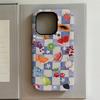 Luxurious Purple Cherry Phone Case for iPhone 17 16 15 14 13 12 11 X XS Air Pro Max Plus Luxury Double-layer Back Cover